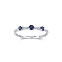 Anello Bliss Donna Bl via lattea in Oro bianco Zaffiro 0.26 Ct 20109695 - 20109695
